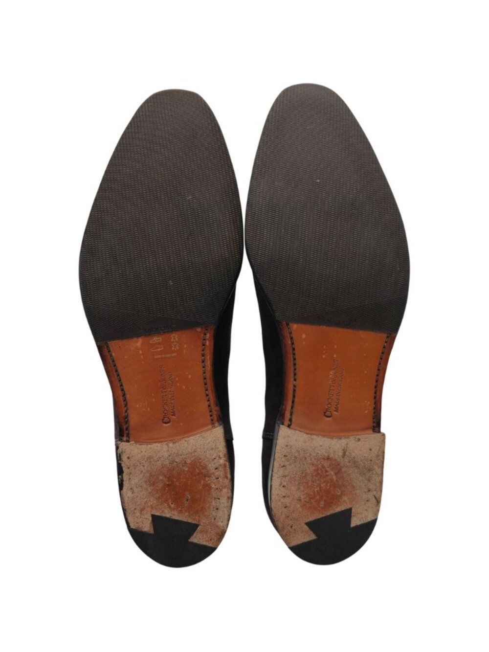 Crockett and Jones Mens Size 10 England Brown Navy Suede Chelsea Boots Shoes 9UK - Picture 3 of 13